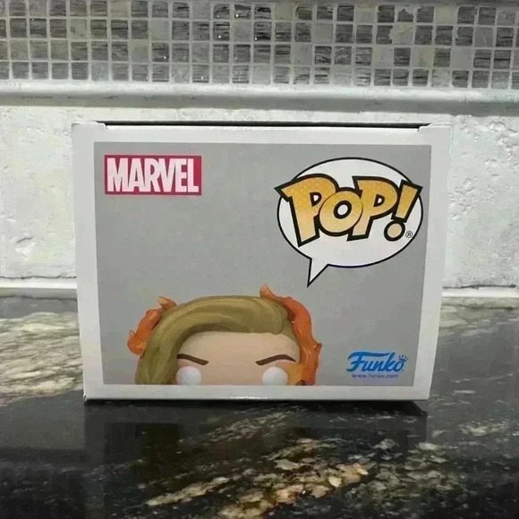 Funko Pop! Marvel The Marvels Captain Marvel Orange Figure - Picture 4 of 11